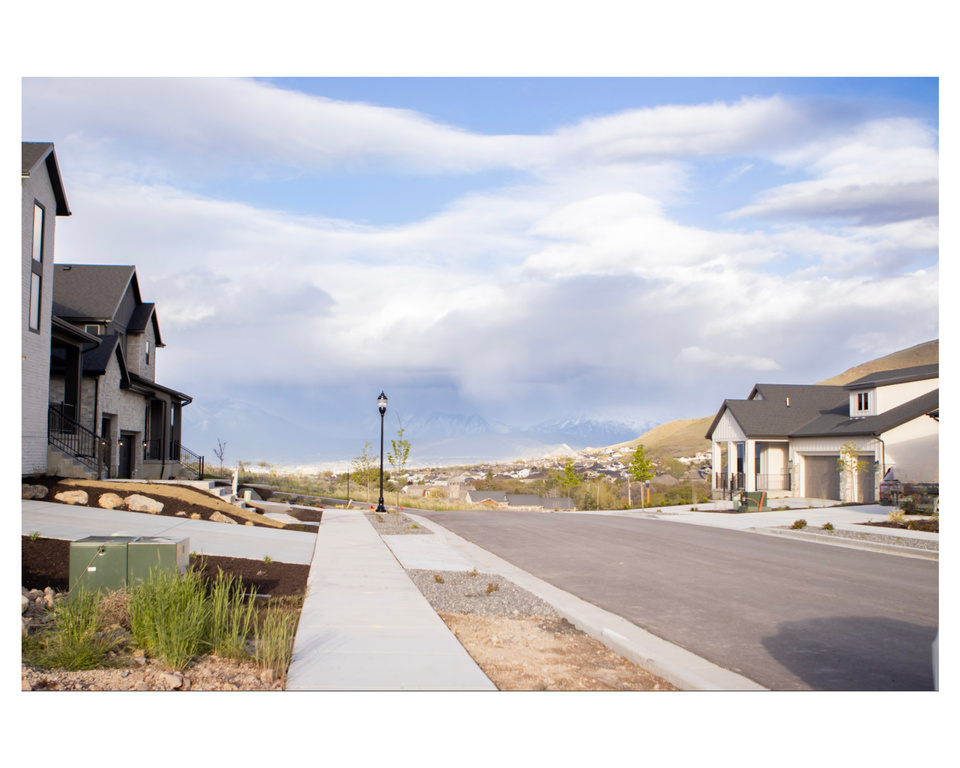 View of street featuring a mountain view