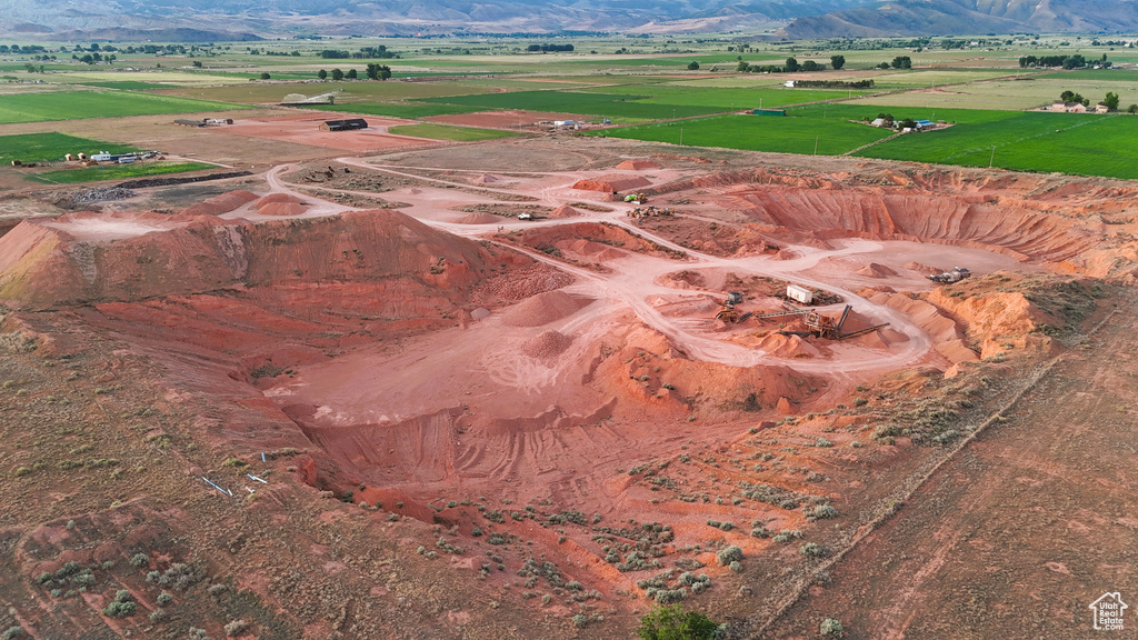 Aerial view featuring a rural view
