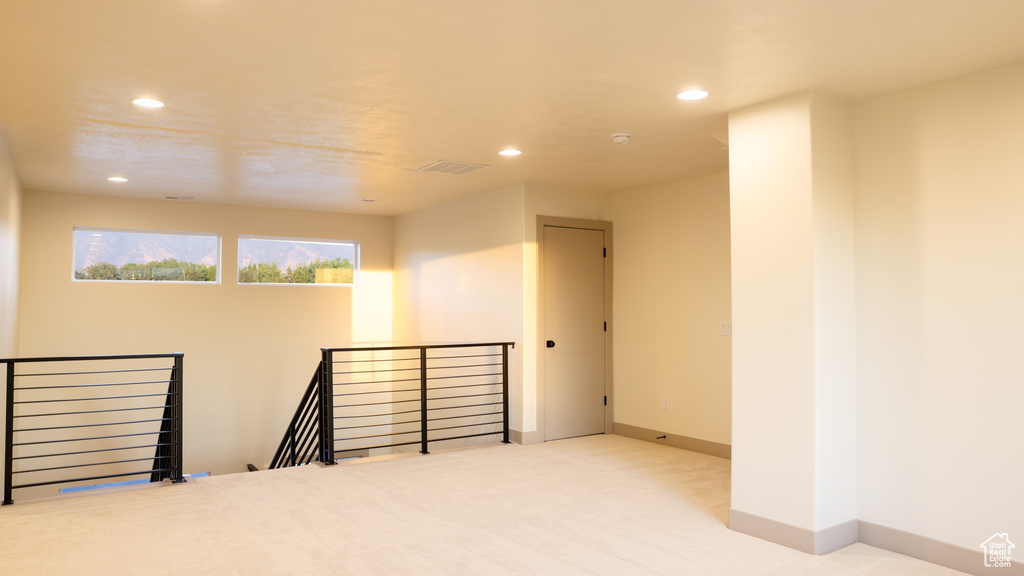 View of carpeted empty room