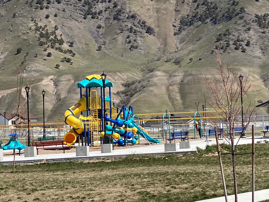 View of jungle gym