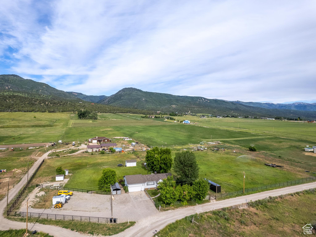 Property view of mountains featuring a rural view