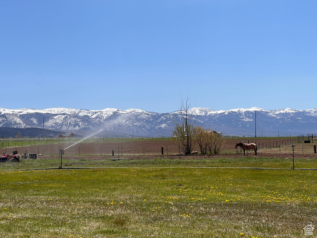 Property view of mountains featuring a rural view