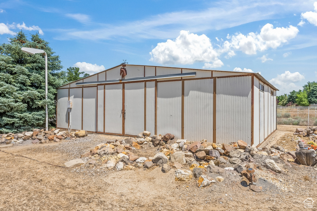 View of outbuilding