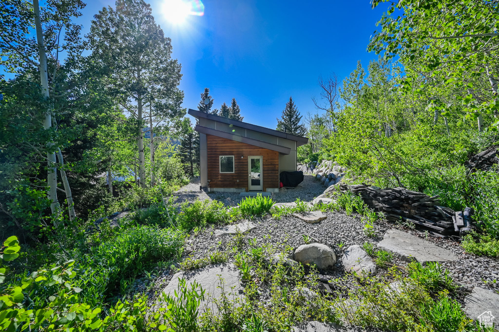 View of back of house