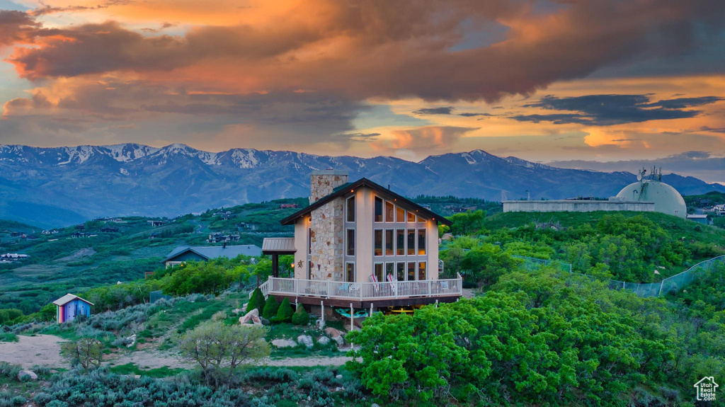 View of property view of mountains