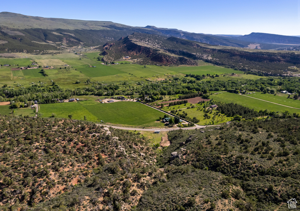 Bird\\\'s eye view featuring a mountain view and a rural view