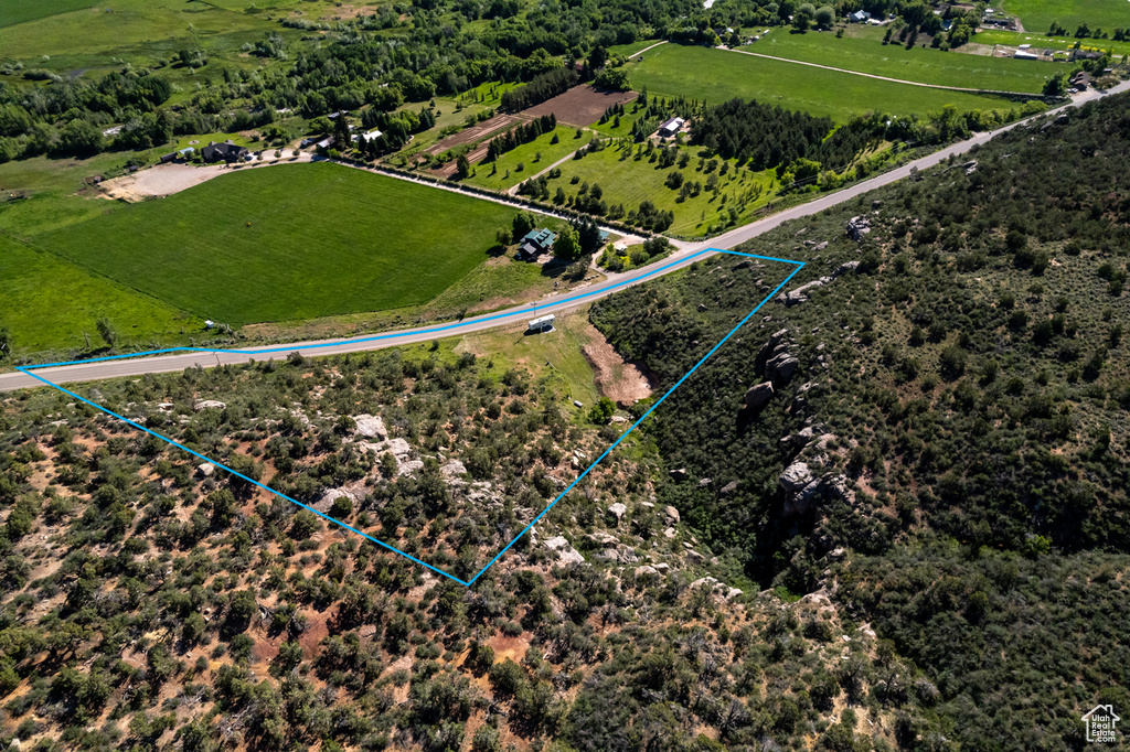 Bird\\\'s eye view with a rural view