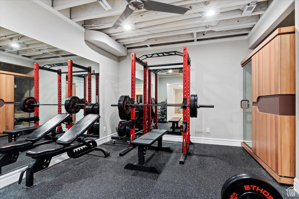 View of workout room