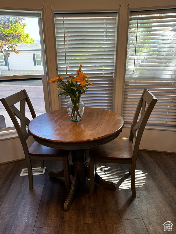 Dining space featuring hardwood / wood-style floors