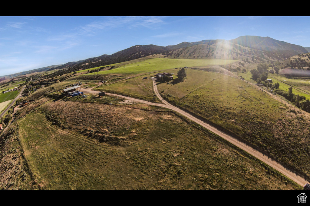 Property view of mountains featuring a rural view