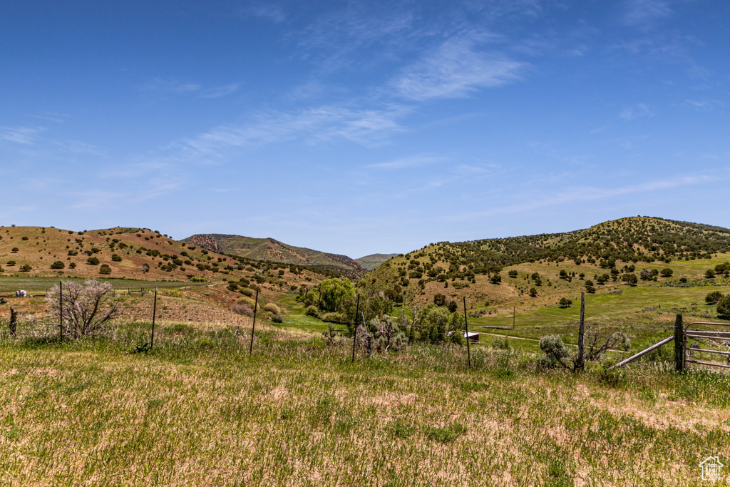 Property view of mountains featuring a rural view