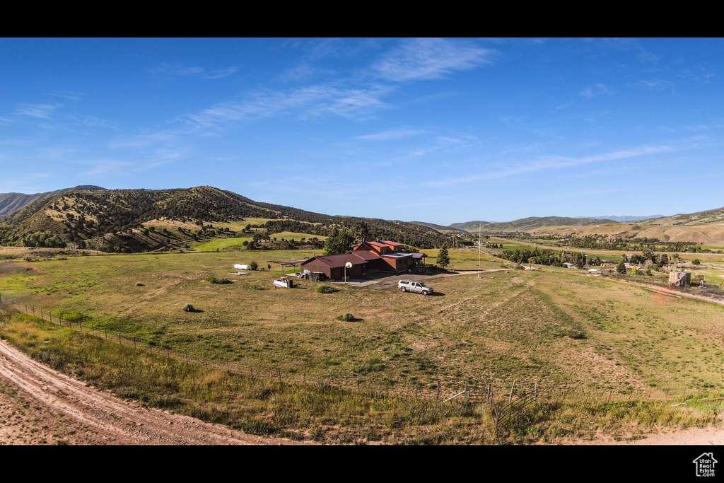 View of mountain feature featuring a rural view