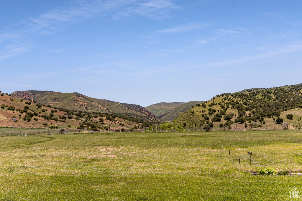 View of mountain feature featuring a rural view