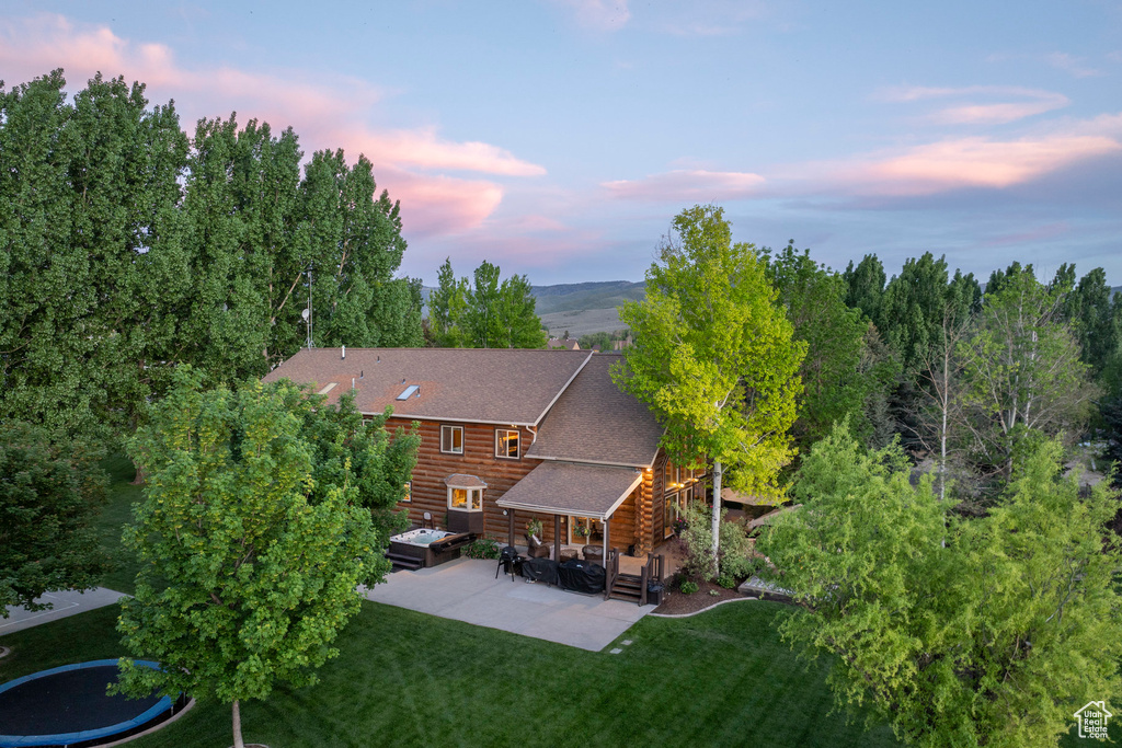 View from above of property