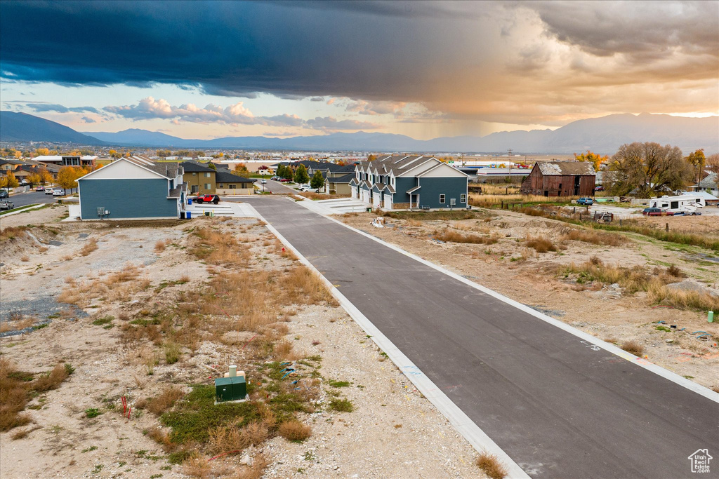 View of road featuring a mountain view