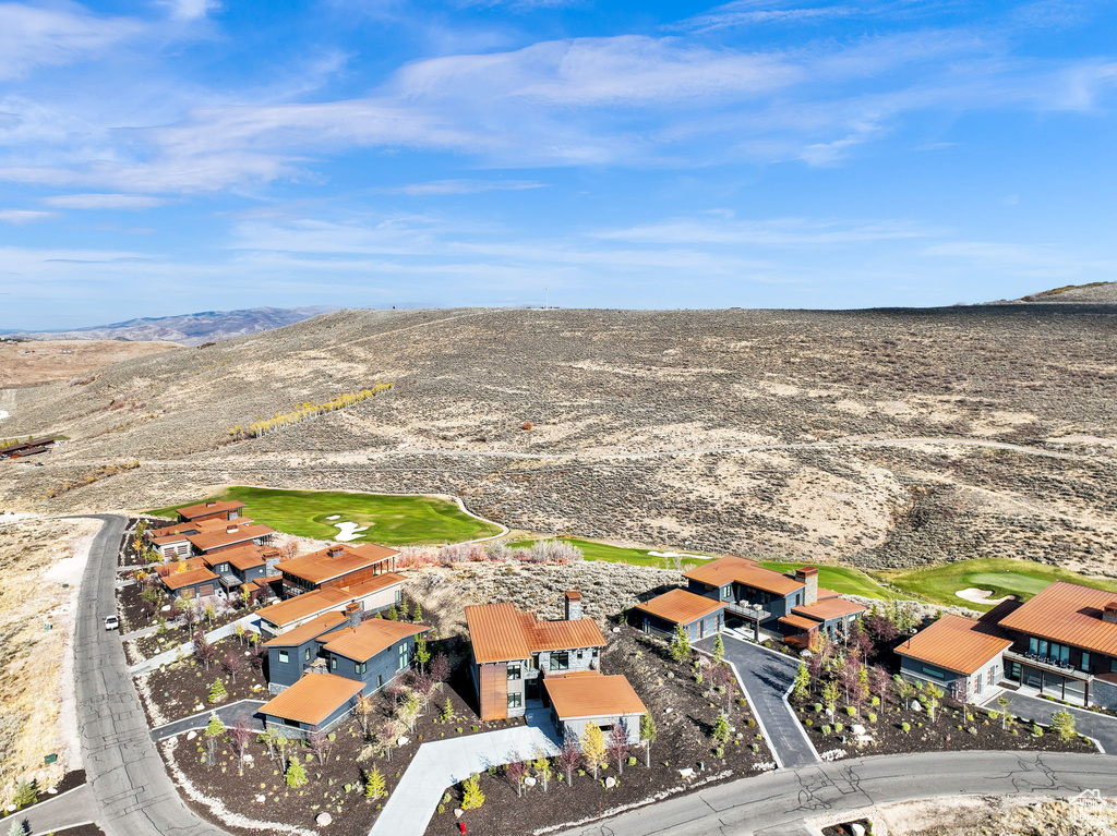 Bird's eye view featuring a mountain view