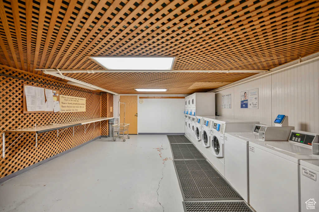 View of laundry room