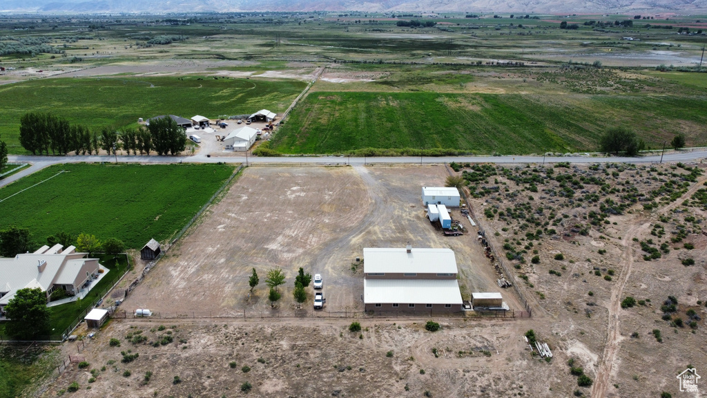 Bird's eye view featuring a rural view