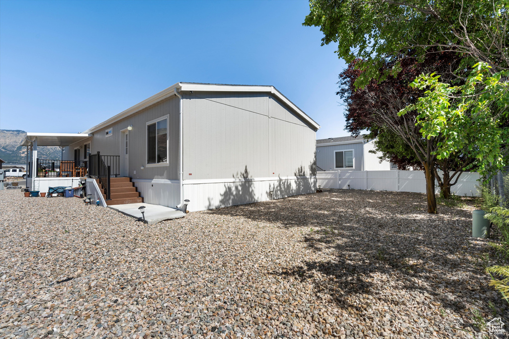 View of back of house