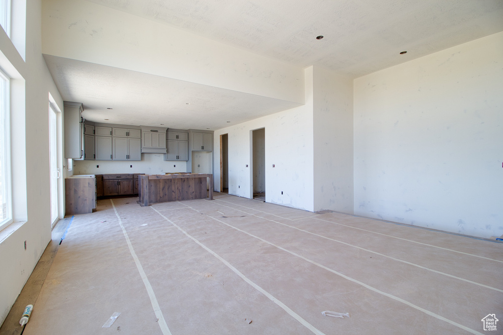 View of unfurnished living room