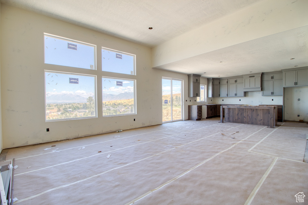 View of unfurnished living room