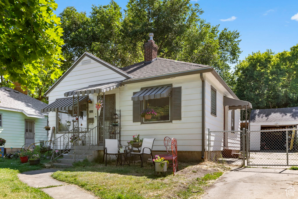 View of bungalow-style home