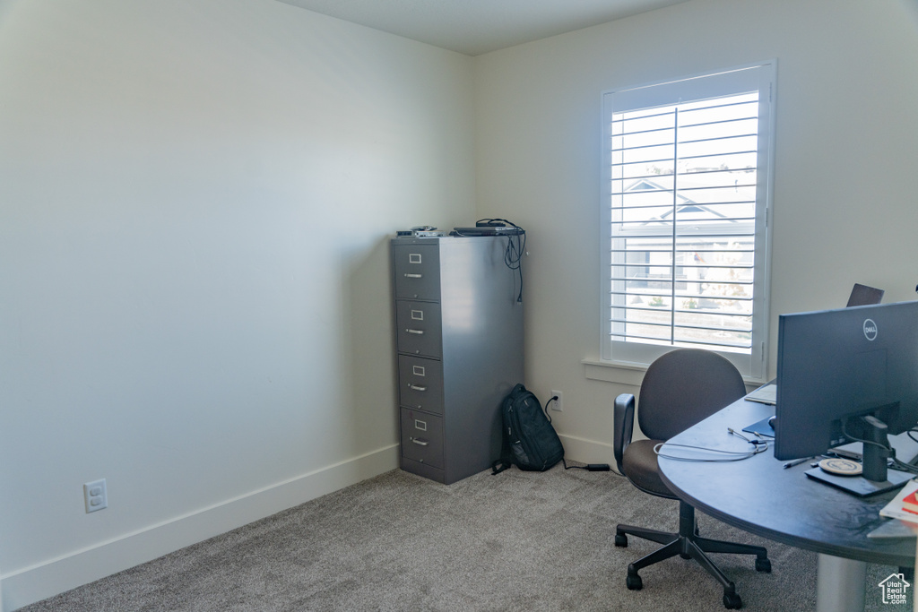 View of carpeted office