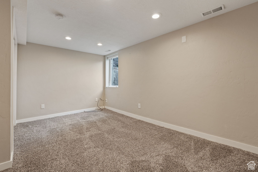 View of carpeted empty room