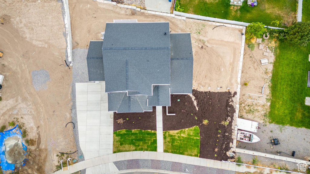 Birds eye view of property