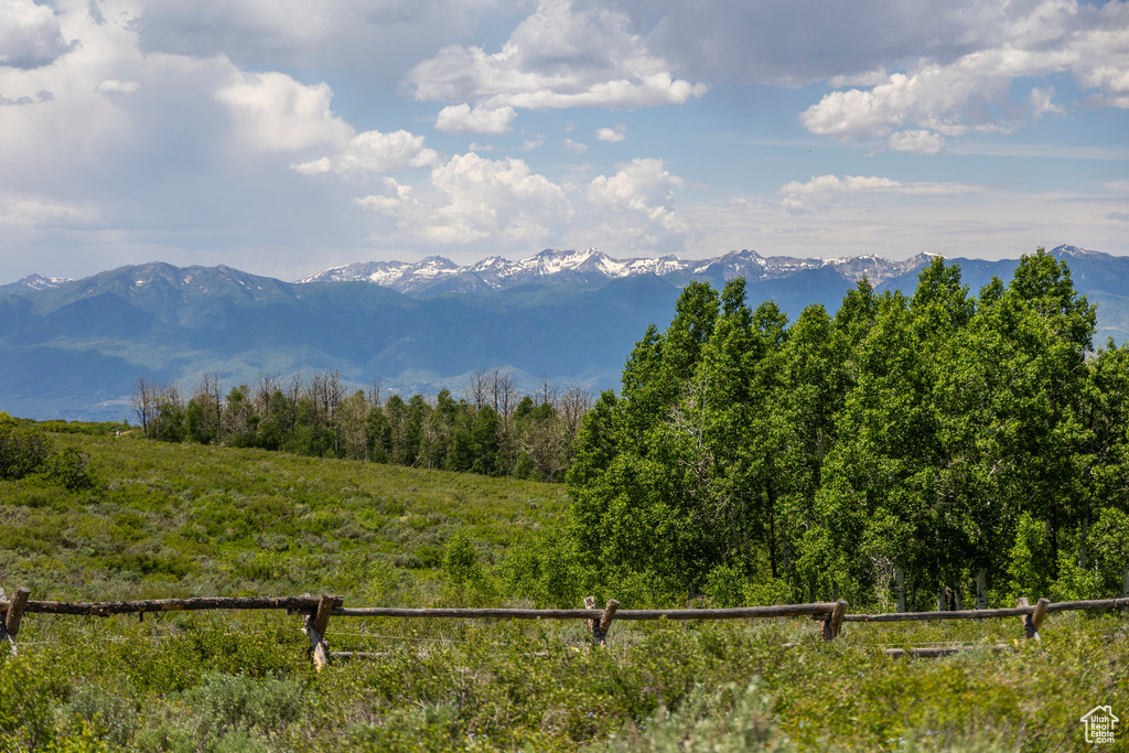 View of mountain background