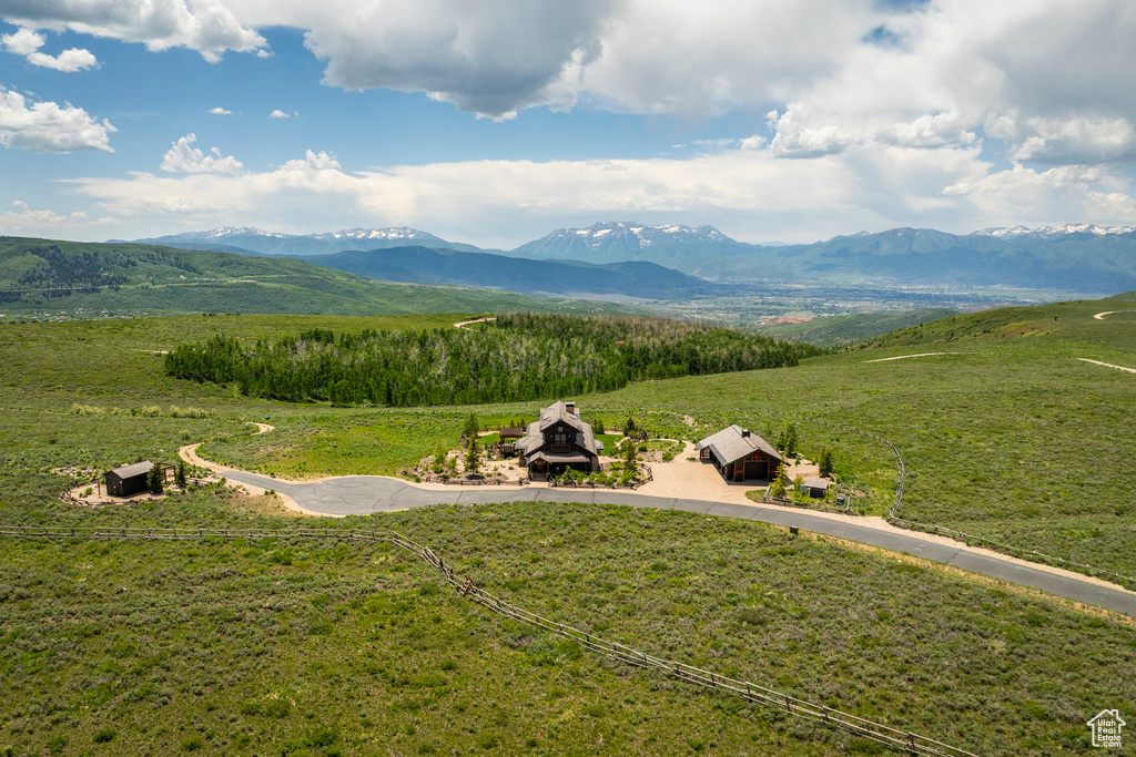 Mountain view featuring rural landscape