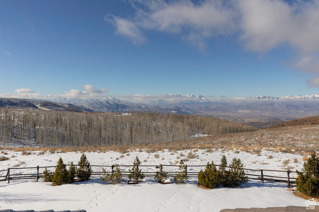 View of mountain background