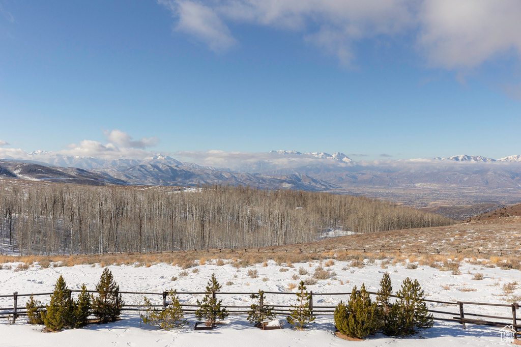 View of mountain background