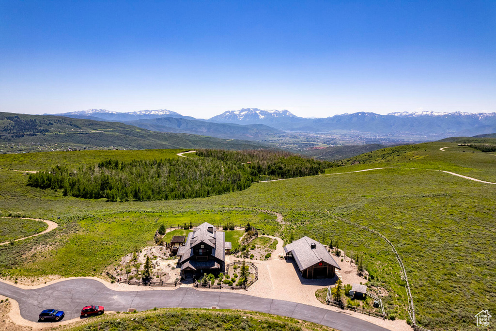 View of rural area featuring a mountain backdrop