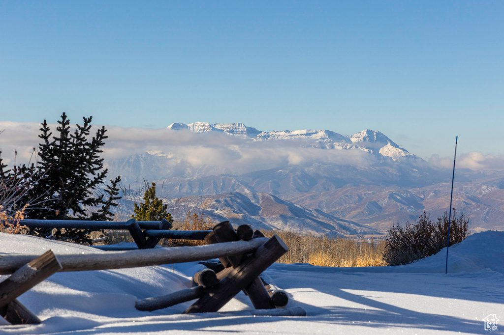 View of mountain background