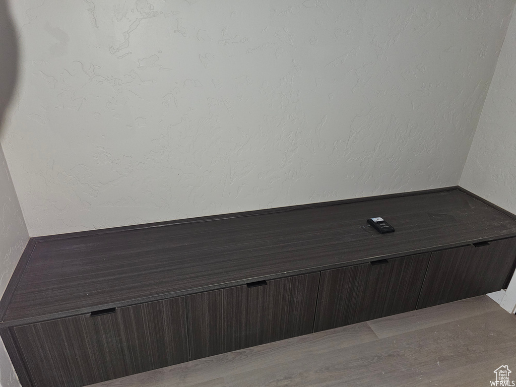 Bathroom featuring wood-type flooring