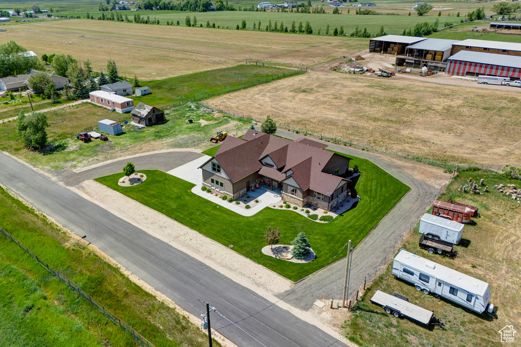 Drone / aerial view with a rural view