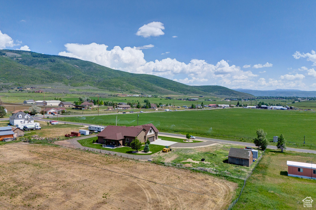 Mountain view with a rural view