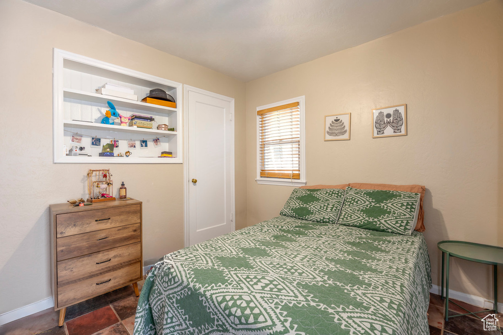 View of tiled bedroom