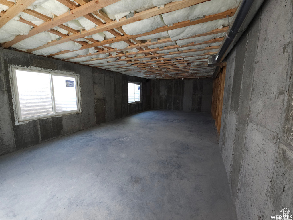 Basement with plenty of natural light