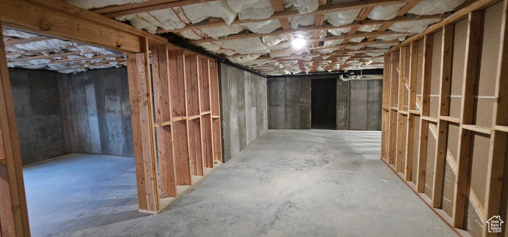 View of basement