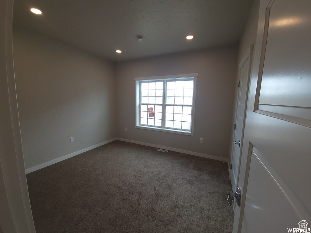 View of carpeted empty room