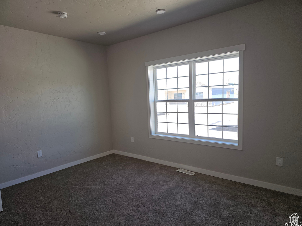 Carpeted spare room featuring a healthy amount of sunlight