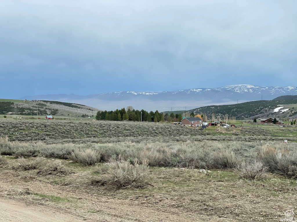 Mountain view with a rural view