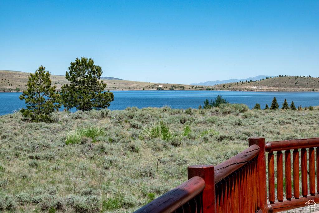 Property view of water featuring a mountain view