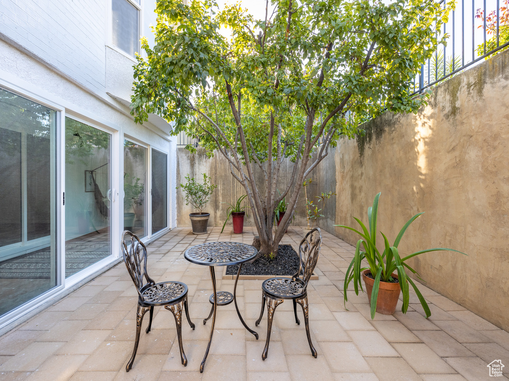 View of patio