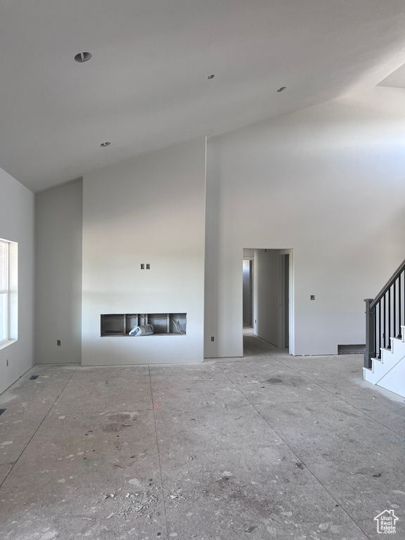 View of unfurnished living room