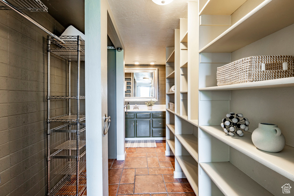 Pantry featuring sink