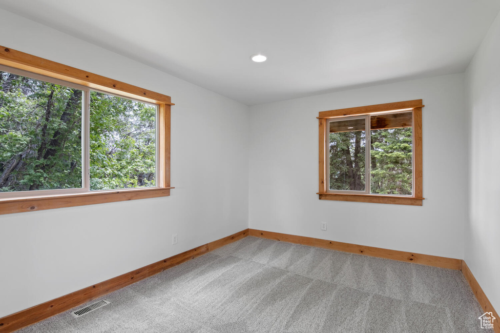 View of carpeted empty room