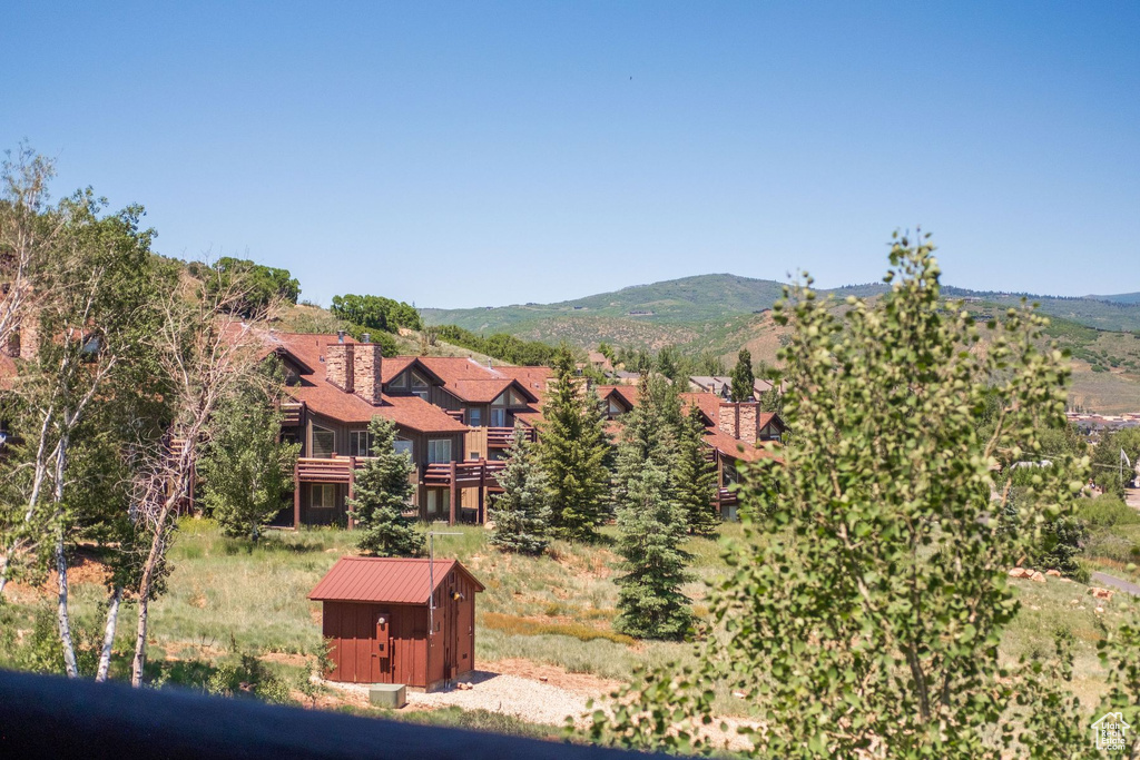 View of property view of mountains